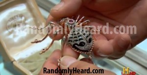 faberge spider brooch